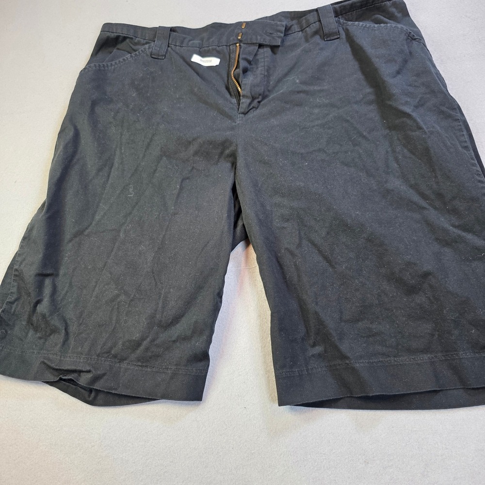 Lee One True Fit Black Cut Off Shorts Womens 16W Medium Raw Hem Stretch Cotton